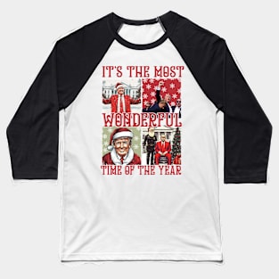 Humorous Trump Christmas, Make Christmas Great Again, Trump Won Baseball T-Shirt